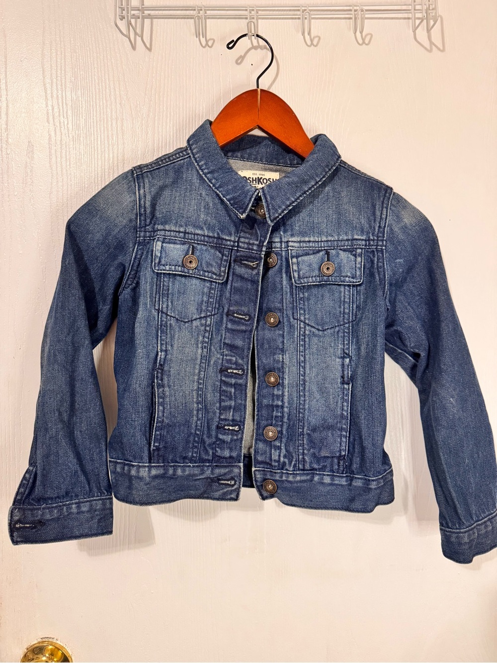 OshKosh B'gosh Girls Blue Denim Button-Up Jacket